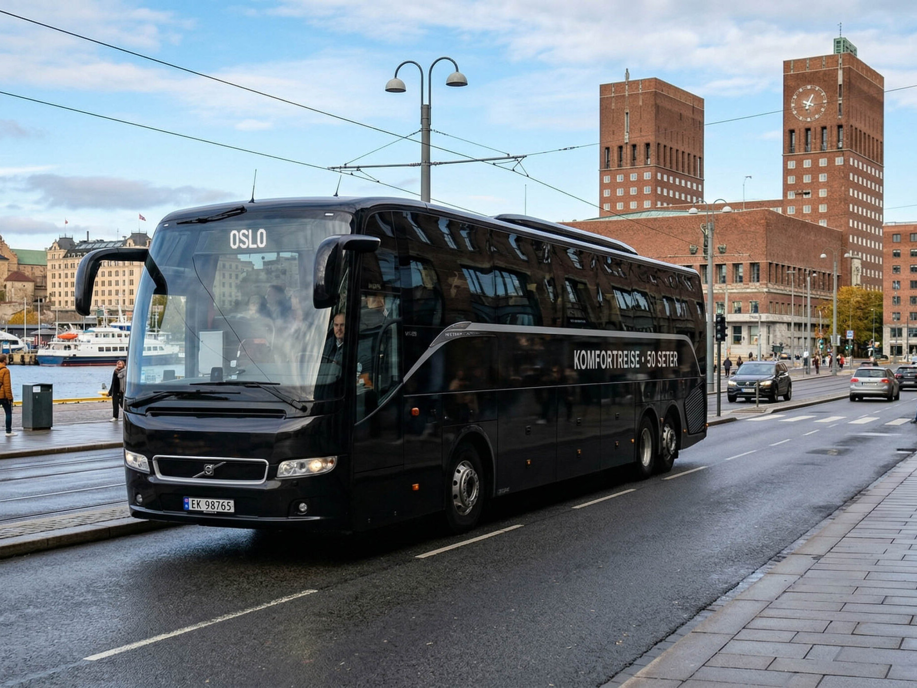 Charter bus in Oslo